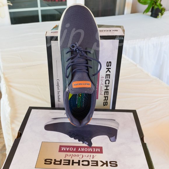 2 pairs  Skechers bundle shoes BLACK+nAVY  men shoes‎ - Picture 7 of 16